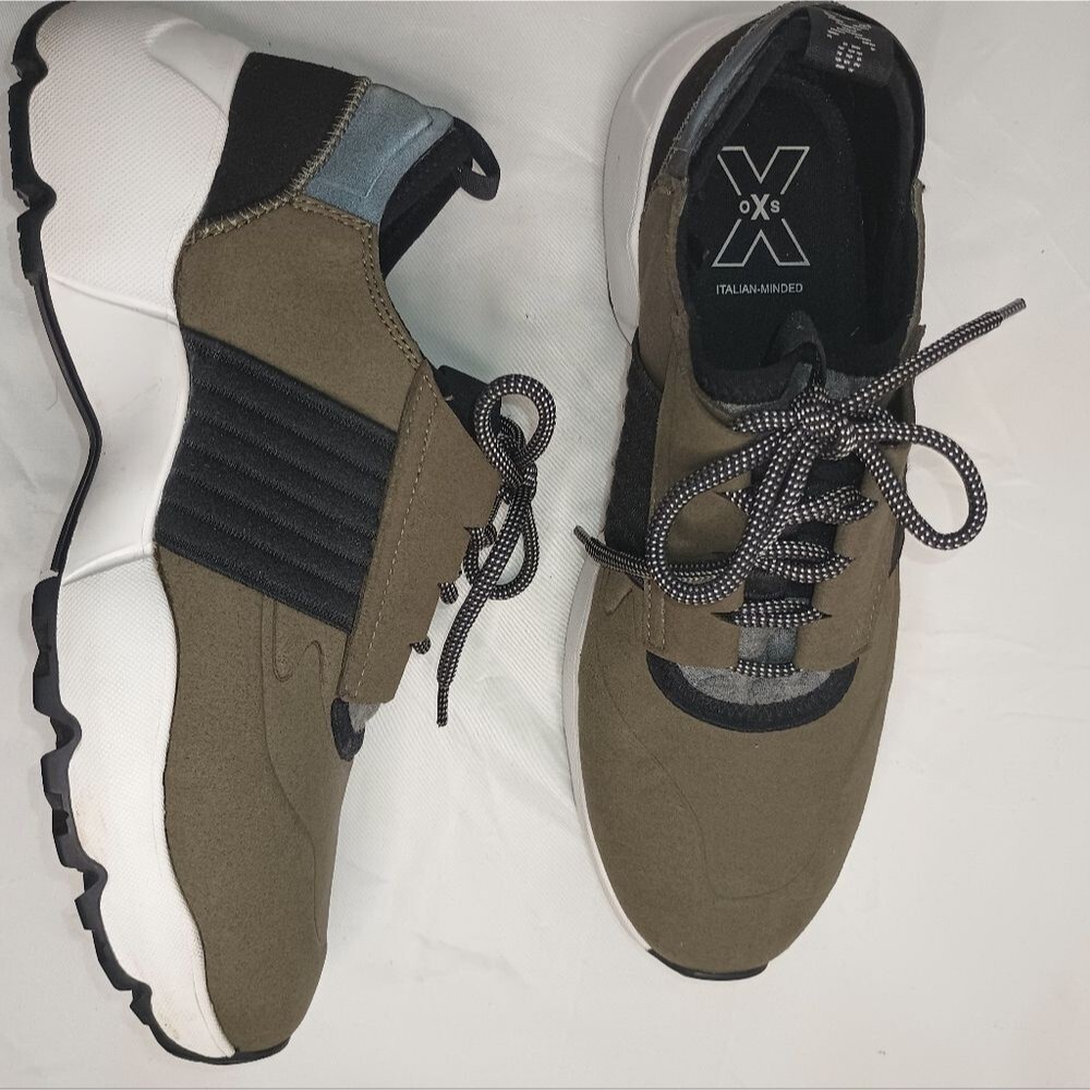 OXS Italy Extra Lightweight Olive/Black Sneaker EU size 38 Women's.  24